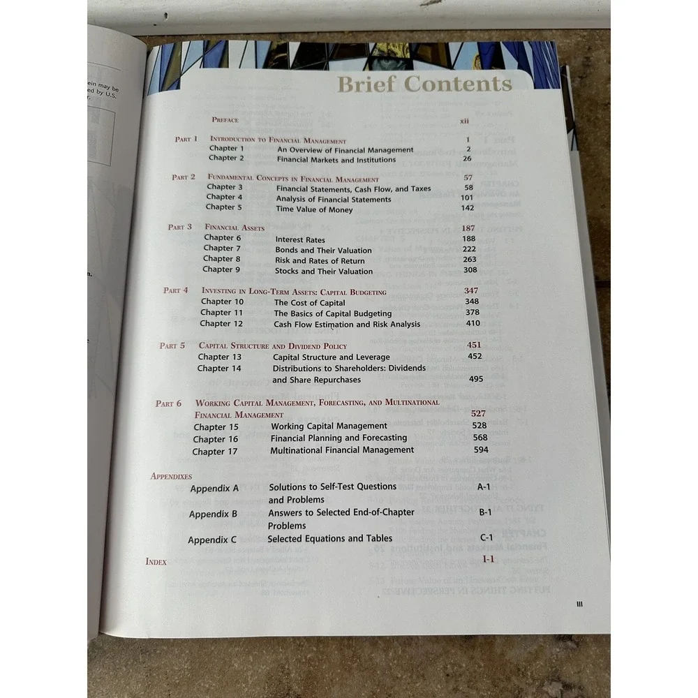 Fundamentals Of Financial Management, Concise 9th Edition Hardback Book